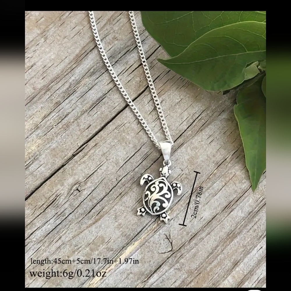 SEA TURTLE ANKLET SUMMER TIME Zinc Alloy Silver Coat BR - Picture 2 of 3